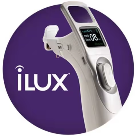iLUX: um dos aparelhos disponíveis no mercado para tratamento com luz pulsada nos casos de blefarite/meibomite.